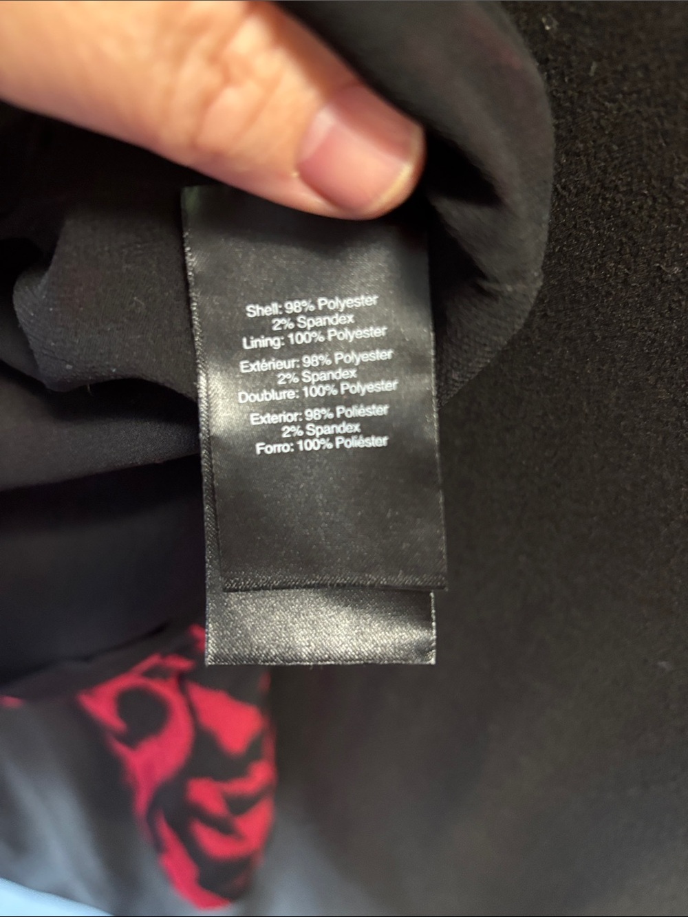 Donna Karan Red and Black Draped Long-Sleeve Blouse sz XL EUC - Picture 3 of 9